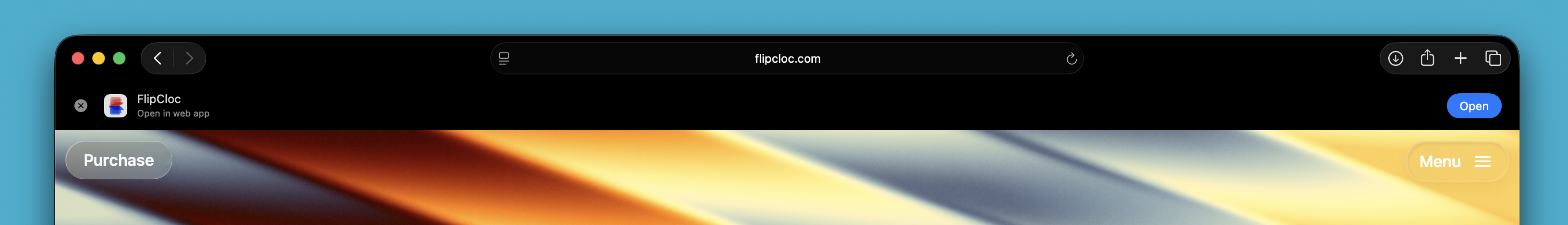 FlipCloc PWA Desktop Browser